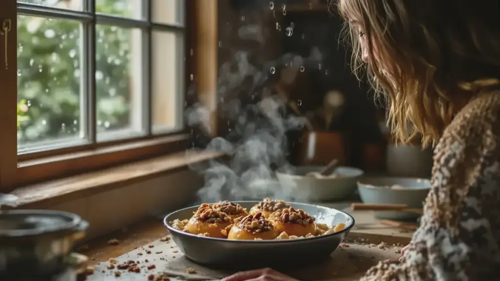 7 Hemmeligheder Bag Honningglaserede Æbler Med Sprød Crumble-Top
